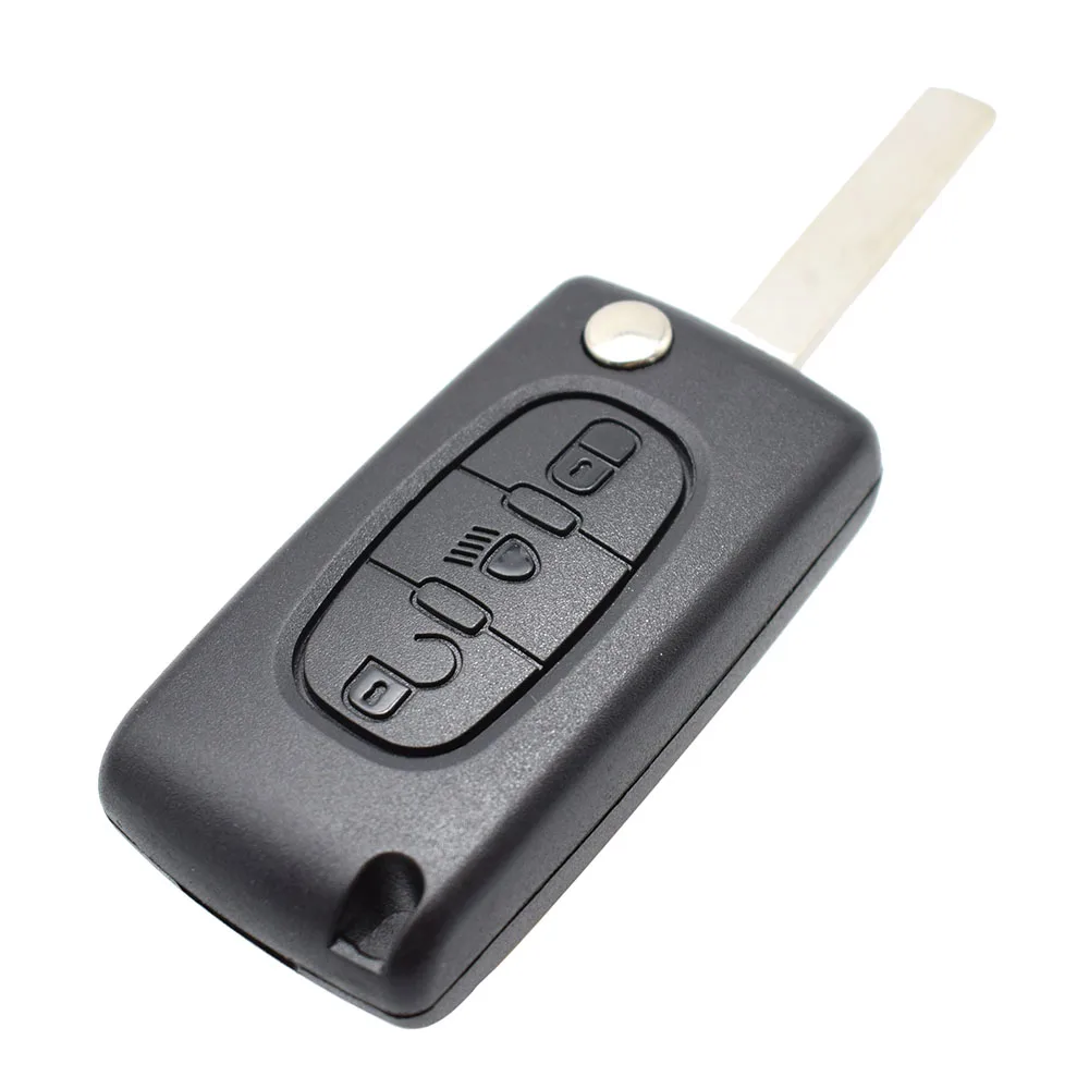 Для Citroen C2/C3/C4/C5/C6/C8 автомобильный 3-кнопочный откидной Чехол для ключа с