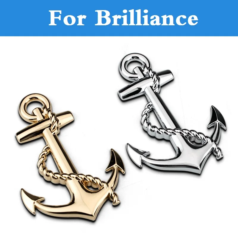 2017 1 шт. эмблема лодки якорь цинковый сплав Стайлинг автомобиля наклейка для