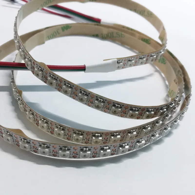 Светодиодная Пиксельная лента SK6812 3535 144LED s/m 7 мм белая ПП Адресуемая светодиодная