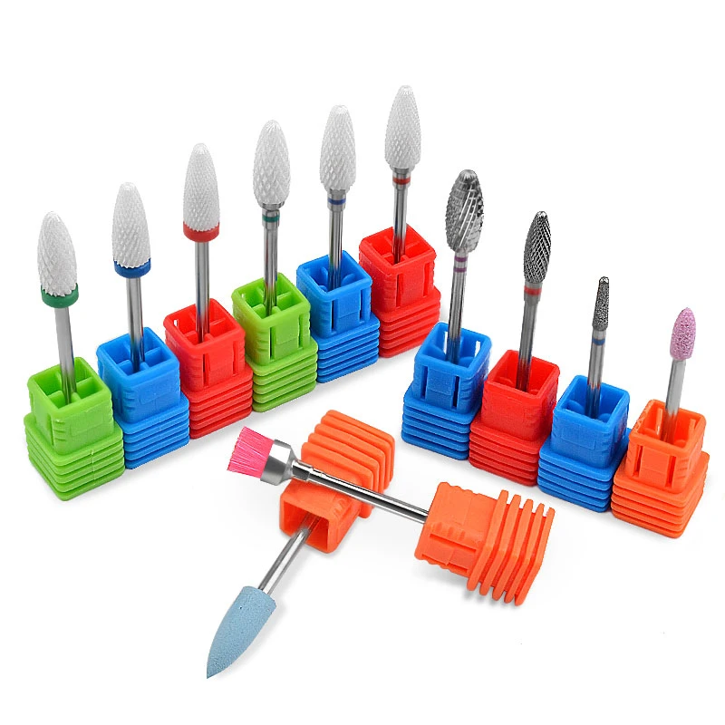 1 шт. керамические фрезы для ногтей Электрический Фрезер вращающийся инструмент