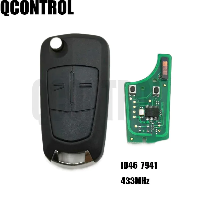 QCONTROL Автомобильный Дистанционный ключ PCB для Opel/Vauxhall Astra H 2004-2009, Zafira B 2005-2013