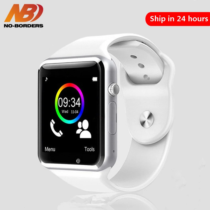 NO-Border A1 наручные часы Bluetooth Смарт часы Спорт Шагомер с sim-камерой Smartwatch для смартфонов Россия PK DZ09 iwo 8