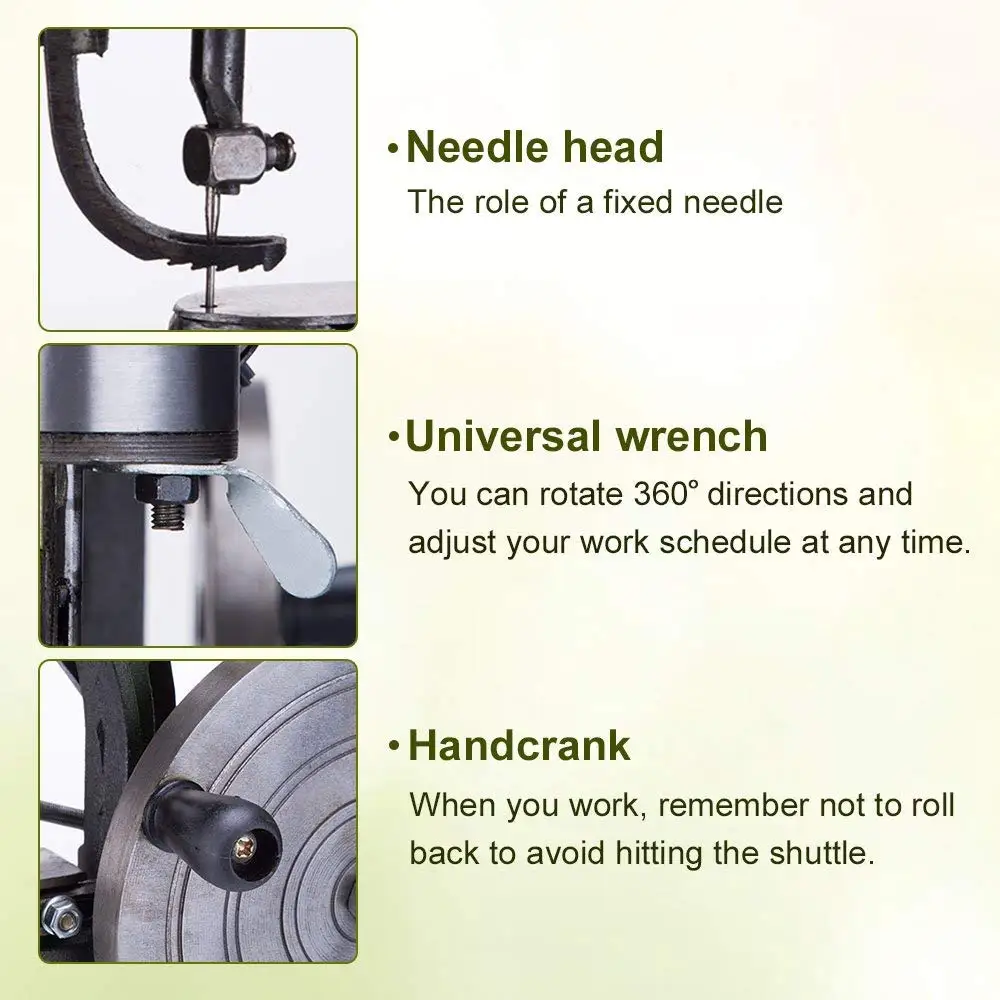 

Manual Shoe Sewing Machine Dual Cotton Nylon Line Leather Cobbler Repair Shoe Making Sewing-Machine