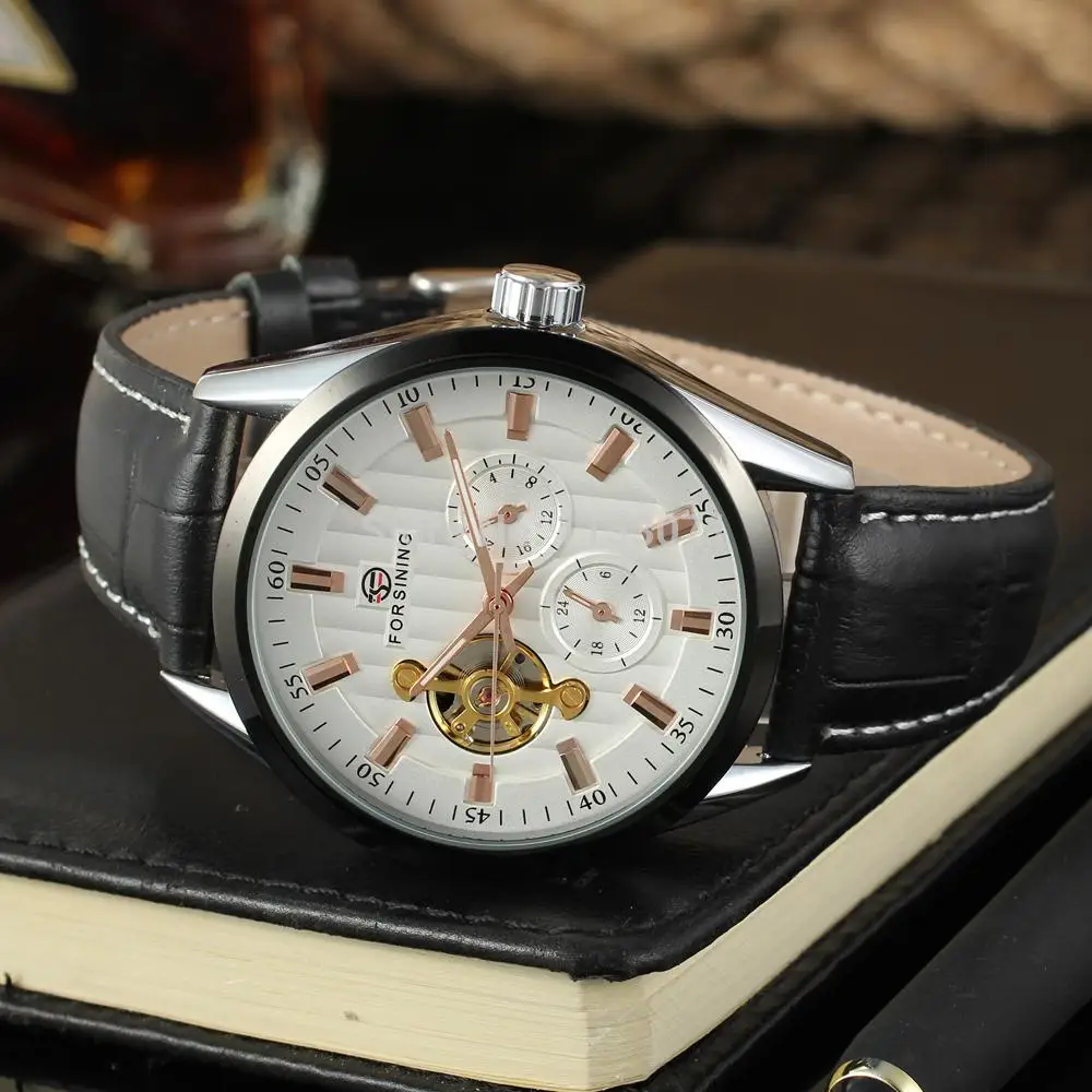 Новое поступление Автоматические Мужские наручные часы FSG293M3T1 с черным ремешком