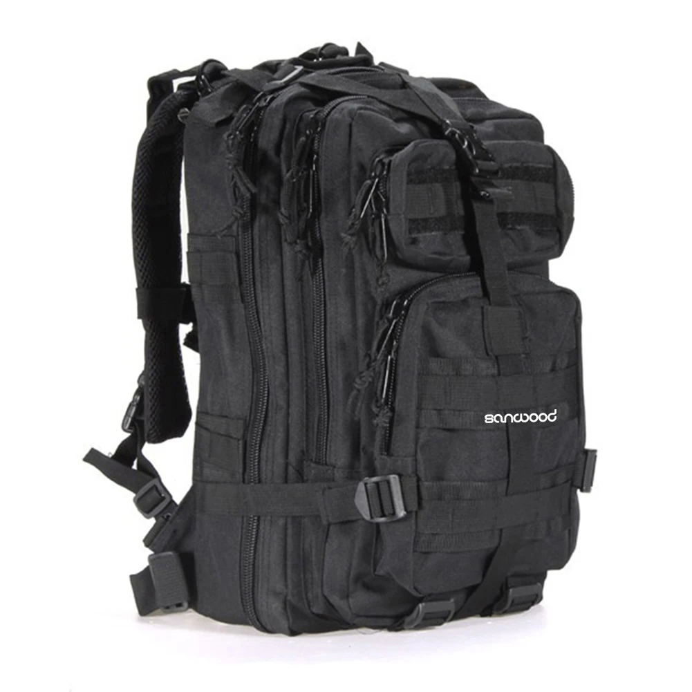 1 black Новые Модные Военные рюкзаки рюкзак Трекинговая сумка - Цвет: 1 black