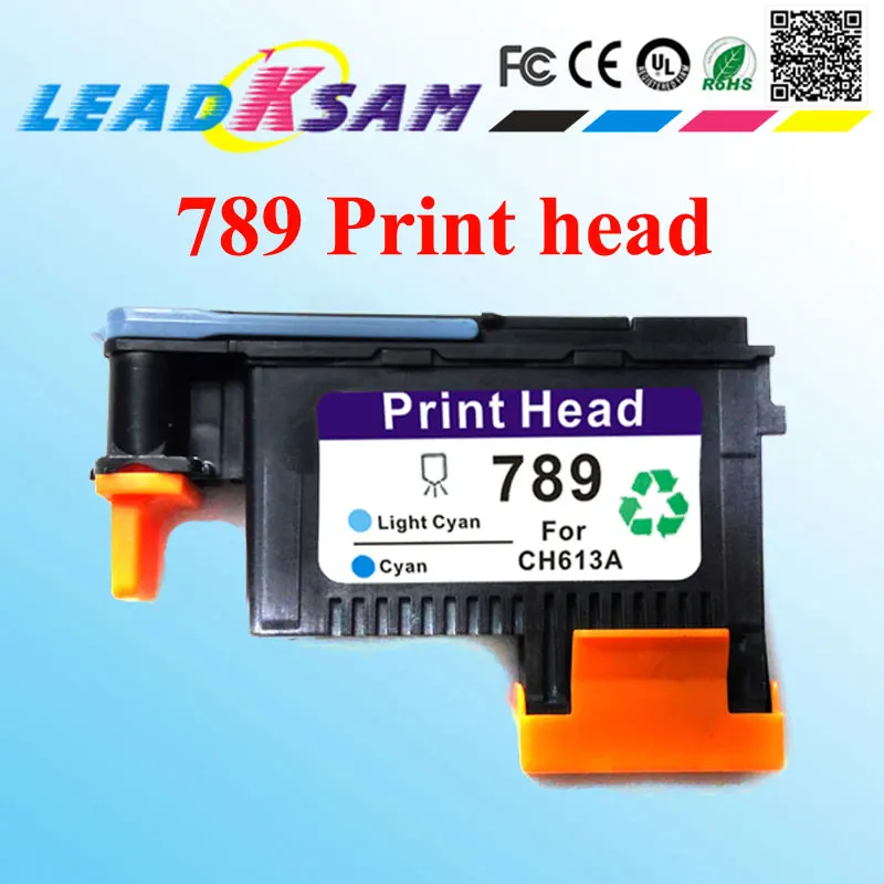 1х Cyan/Light Cyan CH613A печатающая головка 789 совместима с принтером hp789 L25500|Чернильные