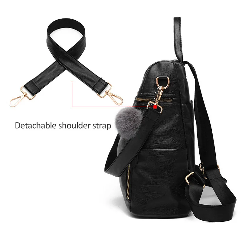 Простой модный рюкзак женские кожаные рюкзаки для девочек подростков школьные