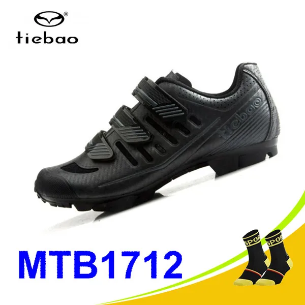 1712 MTB balck Tiebao Sapatilha Ciclismo Mtb велосипедная обувь Профессиональная Мужская дышащая велосипедная обувь велосипедная самоблокирующаяся спортивная обувь для верховой езды - Цвет: 1712 MTB balck