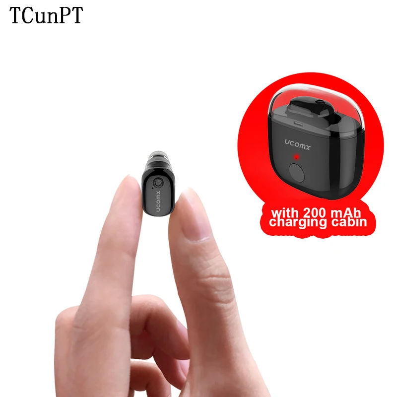 TCunPT Мини Bluetooth наушники беспроводные гарнитура свободные руки невидимые для iPhone