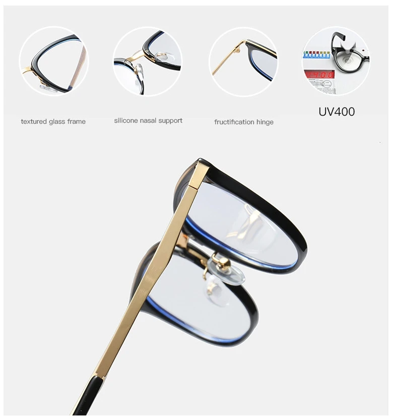 45937 TR90 Anti-blue Light Round Glasses Frames Men Women Optical Fashion Computer Glasses