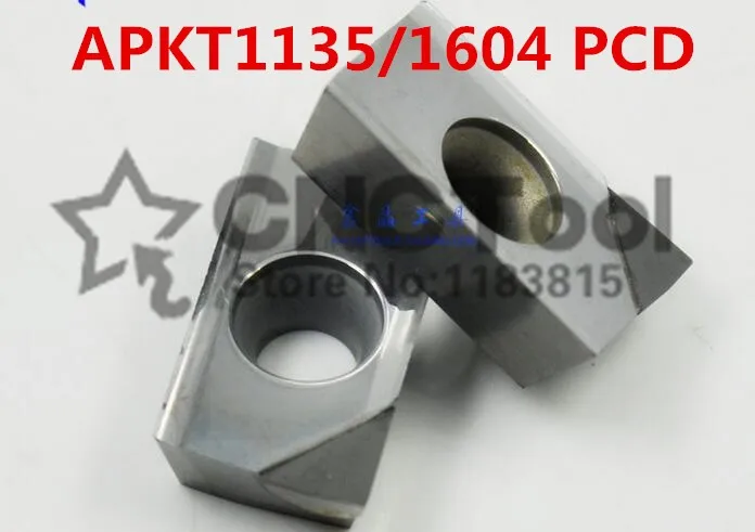 

Бесплатная доставка 2 шт. APKT1135/APKT1604 PDER PCD вставки, ЧПУ PCD бит подходит для токарного станка инструменты для токарного станка