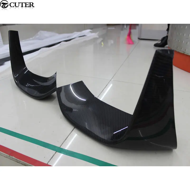F82 M4 углеродное волокно передний бампер разделитель крылья клапана для BMW 2015