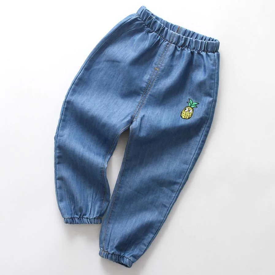 Джинсы для мальчиков детские хлопковые мягкие удобные длинные джинсовые брюки