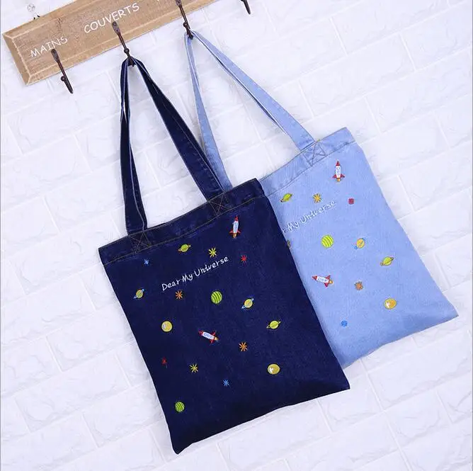 072617 newhotstacy сумка женская мода на одно плечо тоут джинсовая сумка|jeans bag|bag fashion womenbag