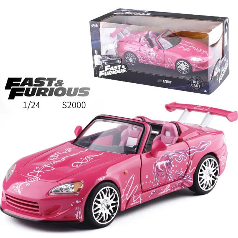 Модель гоночного автомобиля S2000 Fast 2 из металлического сплава в масштабе 1:24 20 см |