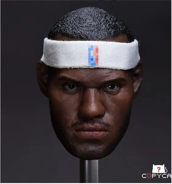 1/6 Head Sculpt For LeBrown James Copycat Rage Ver. With Band | Игрушки и хобби
