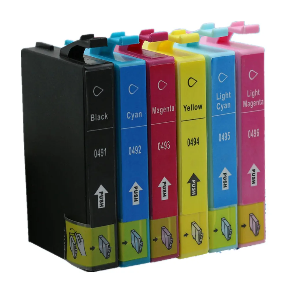 Запасные чернильные картриджи T0491 для Stylus Photo R210 R230 R310 R350 RX510 RX630 RX650 | Компьютеры и
