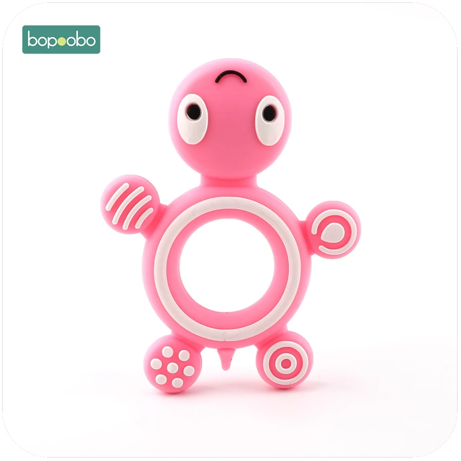 Bopobo 1 шт. силиконовый Единорог пищевой прекрасный черепаха прорезывание зубов ожерелье аксессуары силиконовые прорезыватели Подвески Детские Прорезыватели
