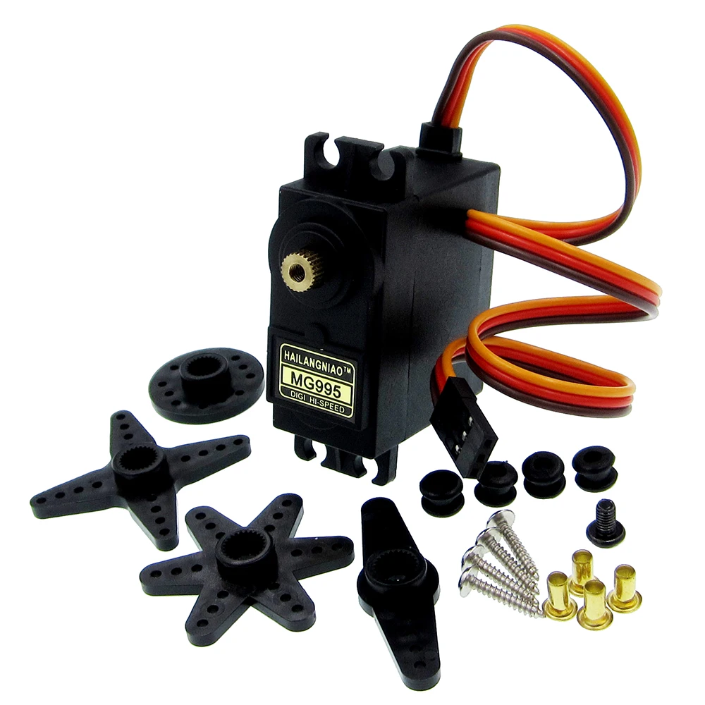 

5pcs/lot MG995 55g servos Digital Metal Gear rc car robot Servo Rotation is 180 degrees and 360 degrees