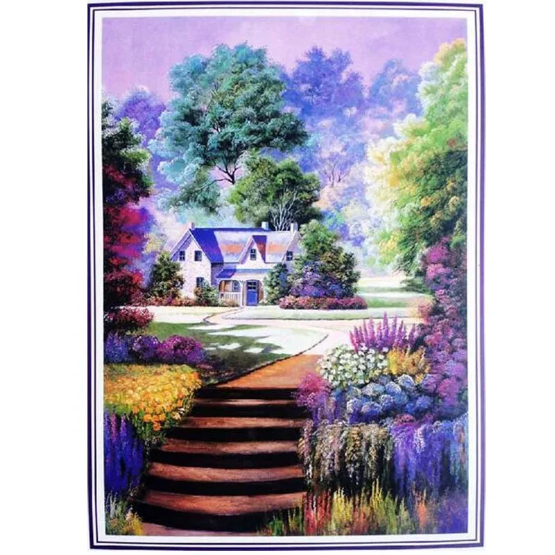 Пейзаж бумага головоломки 500 штук для взрослых развивающая игрушка DIY живопись