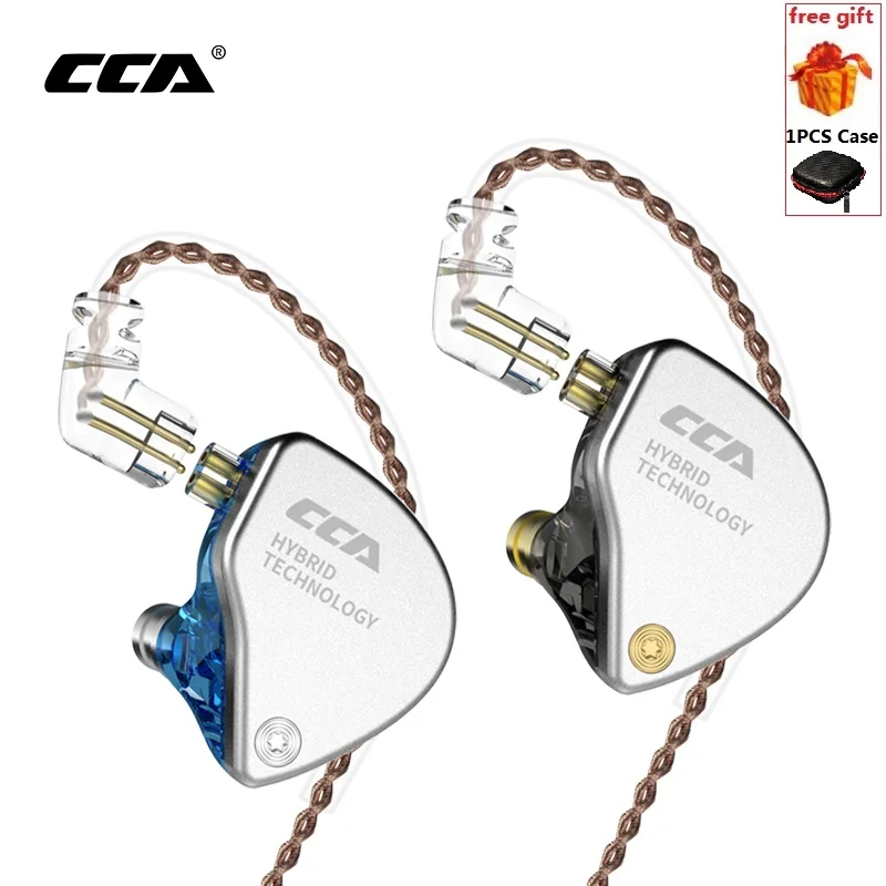 CCA CA4 1BA + 1DD Гибридный в ухо наушники HIFI DJ монитор Запуск спортивные гарнитура