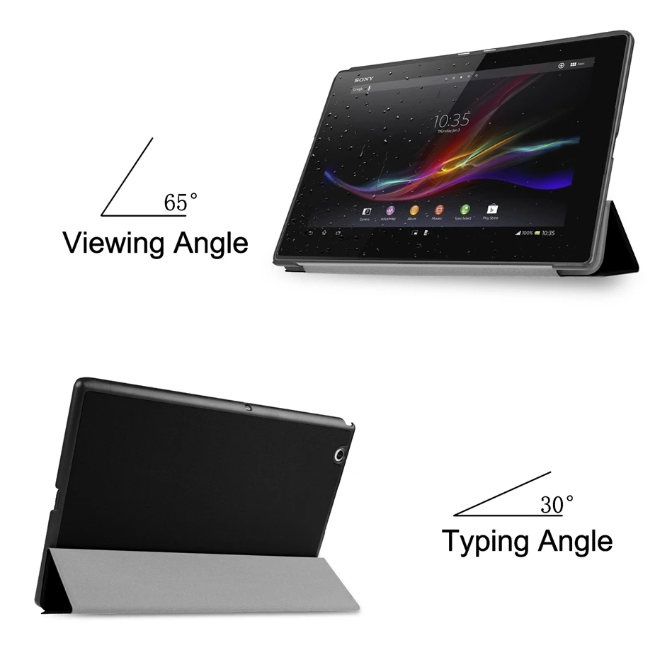 Магнитный чехол для Xperia Z4 Tablet Ультратонкий из искусственной кожи с подставкой Sony