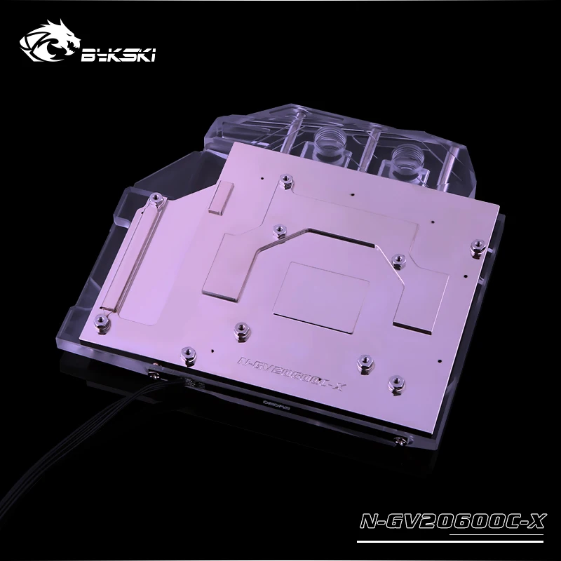 Bykski N GV2060OC X VGA полное покрытие блок водяного охлаждения с RGB/RBW светом для Gigabyte GeForce