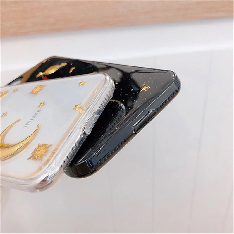 Чехол для телефона блестящая космическая планета звезда Coqu iPhone XR XS MAX мягкий