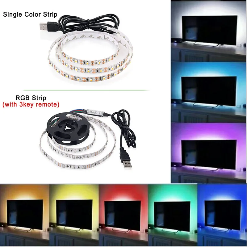 Горячий USB кабель питания 0 5 м 1 2 3 4 Светодиодная лента в пост. Тока 3528 SMD