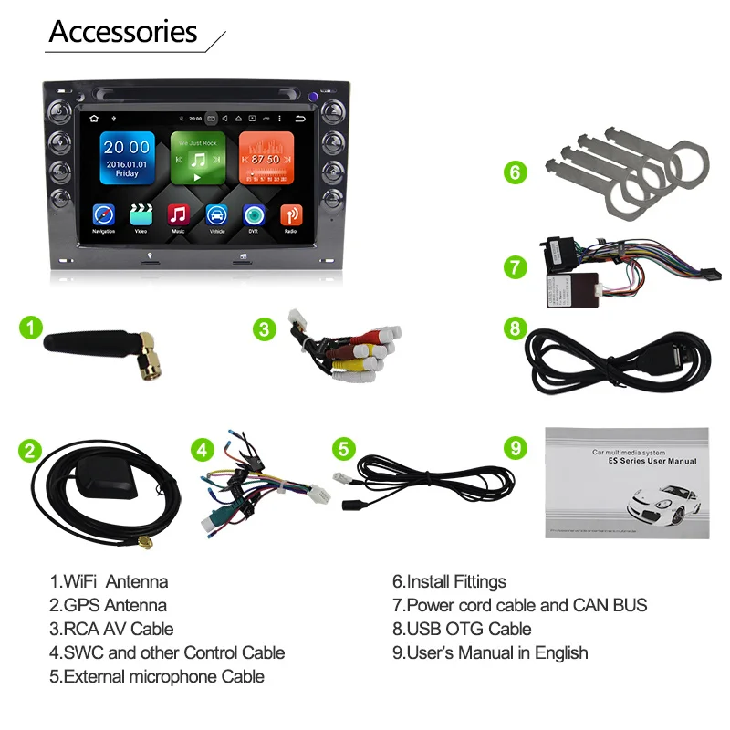 Eunavi 7 'ɴ GB Оперативная память Octa core Android 8 0 автомобильный dvd-радиоплеер для Renault