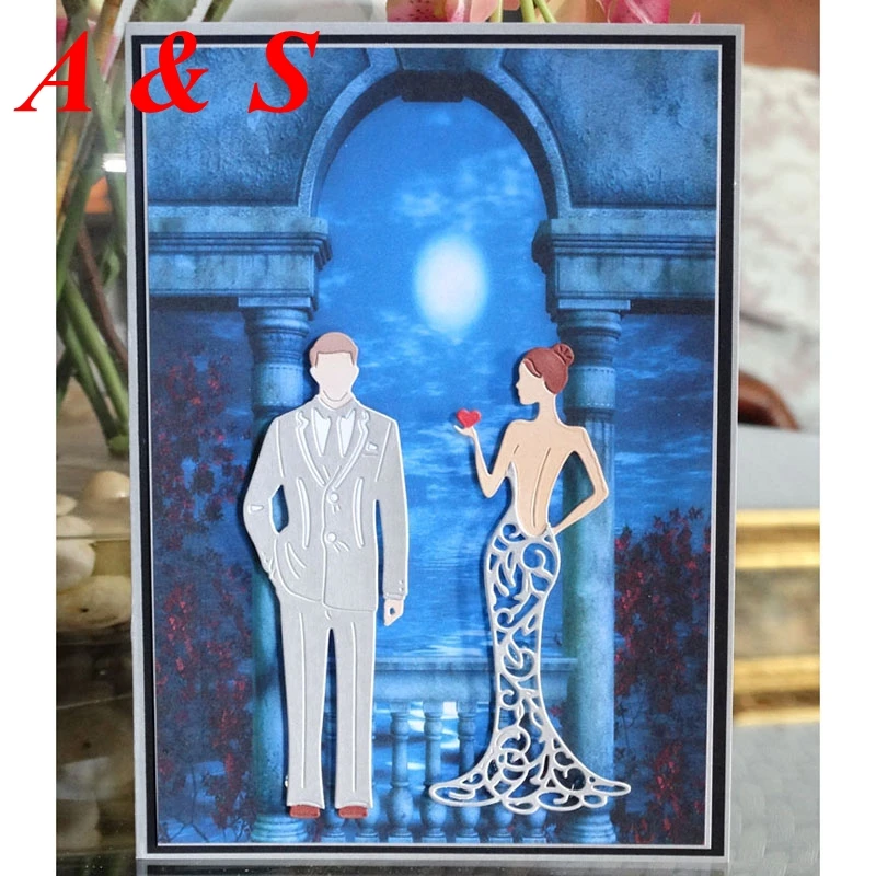 N585 металлические режущие штампы для мужчин и женщин платье с сердцем девочек