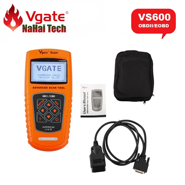 100% Оригинальный VGATE SCAN VS600 для всех OBDII OBD2 транспортных средств EOBD OBD CAN сканер кода