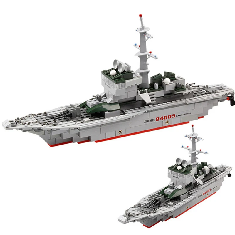 KAZI 84005 Cruiser Army Military Frigate Building Blocks War lege Navy Vessel Boat Bricks Toy For Kids Gift | Игрушки и хобби