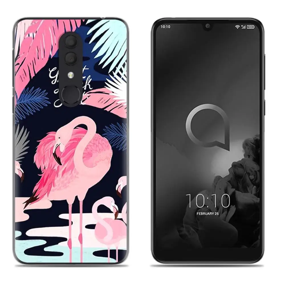 6 Ударопрочная задняя крышка для телефона Alcatel 3()/5053 классный модный дизайн мягкий чехол цветной окрашенный ТПУ силиконовый чехол - Цвет: 6