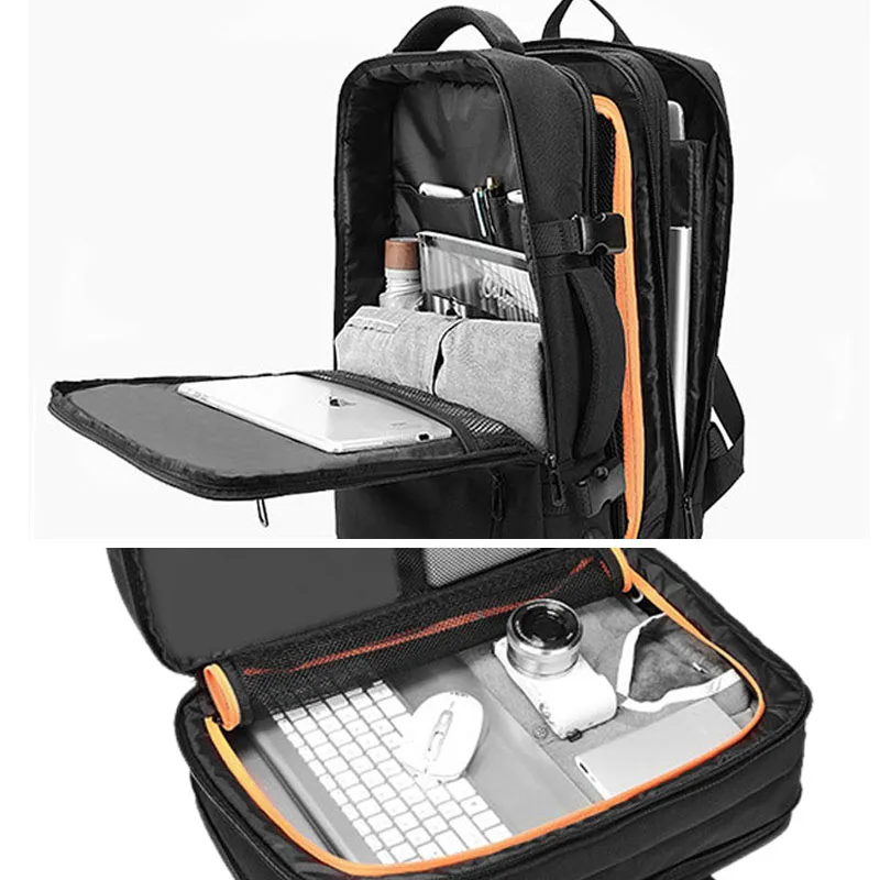 2022 Men Multifunction 17 Inch Laptop Bag For Male Waterproof Travel Handbags Large Capacity Casual USB Business Bags XA179ZC