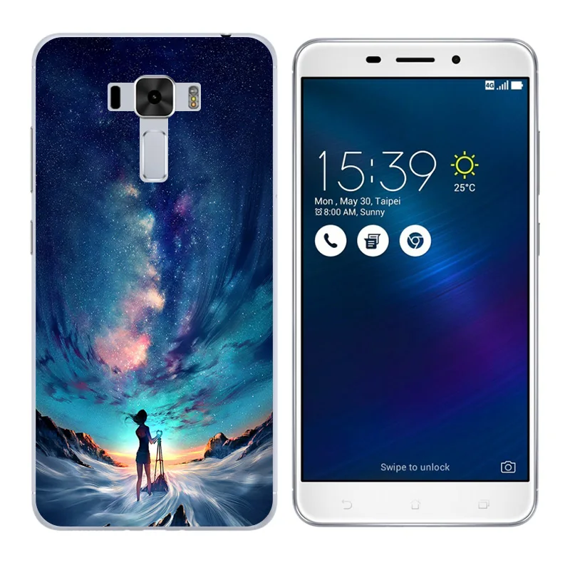 Silicon for Asus Zenfone 3 Laser ZC551KL Back Cover Mammal Printing Case shell |