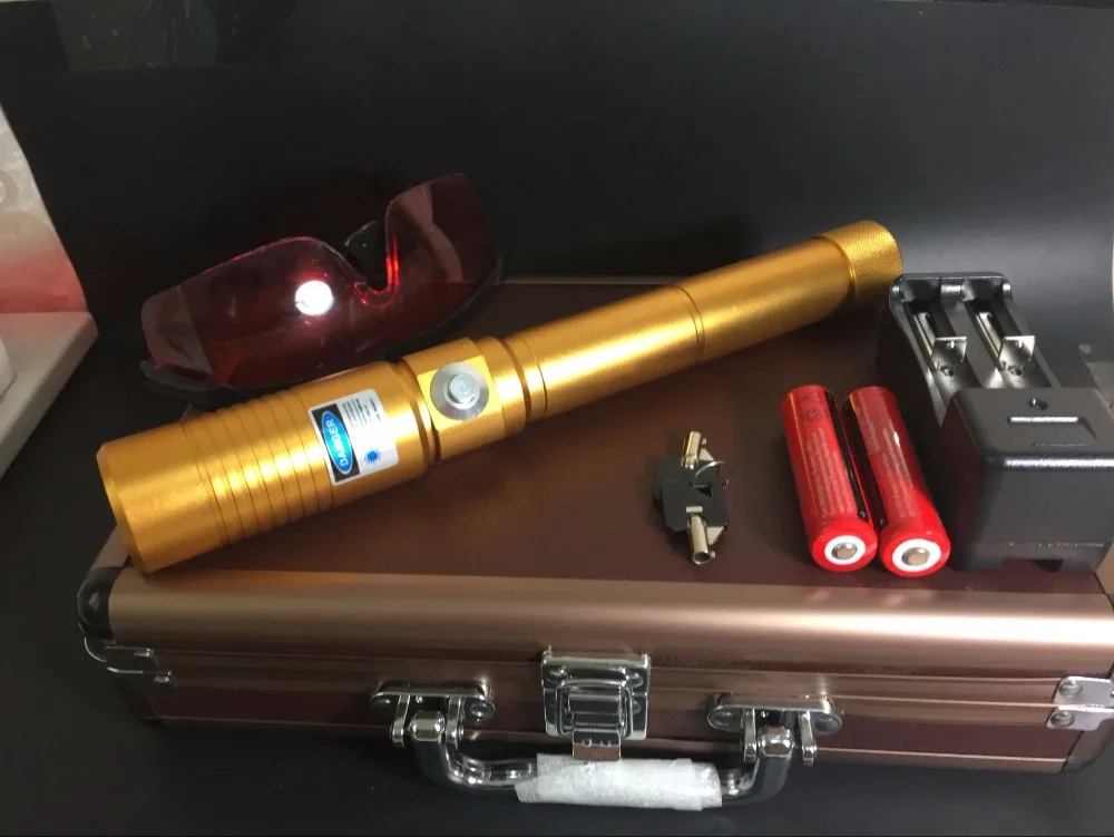Most Powerful Blue Laser Pointer 100000m 450nm Flashlight Lazer Cannon Burning Burn Paper Lit Cigarette+Gift Box Hunting |