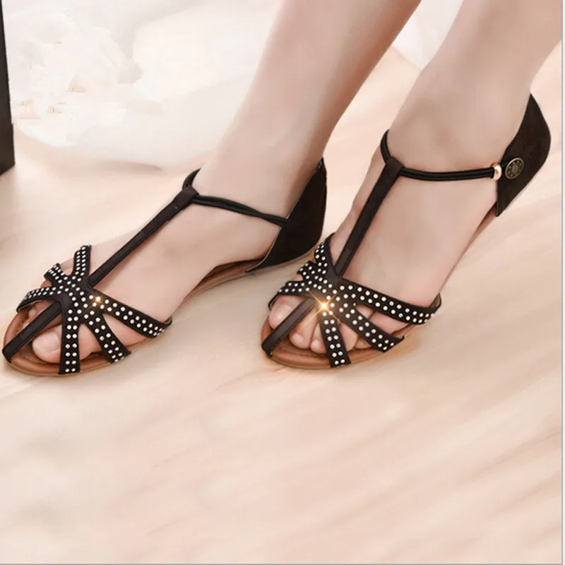 Женские сандалии Koovan 2017 Летняя женская обувь большого размера модные