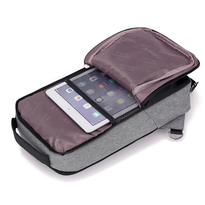 Dingxinymizu USB дизайнерская нагрудная сумка водонепроницаемая мужская