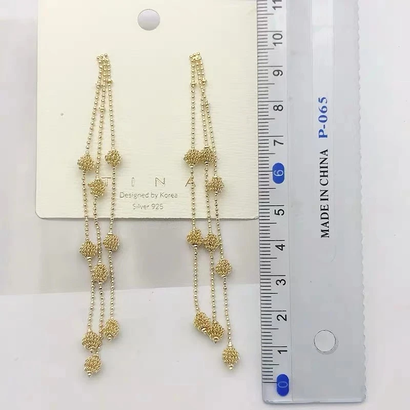 925 Серебряные иглы Новые сладкие очаровательные звезды жемчуг кисточкой Висячие