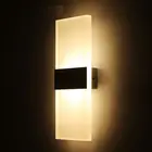 Современный светодиодный акриловый настенный светильник AC85-265V теплый белыйхолодный белый прикроватный светильник для спальни, фойе, кабинета