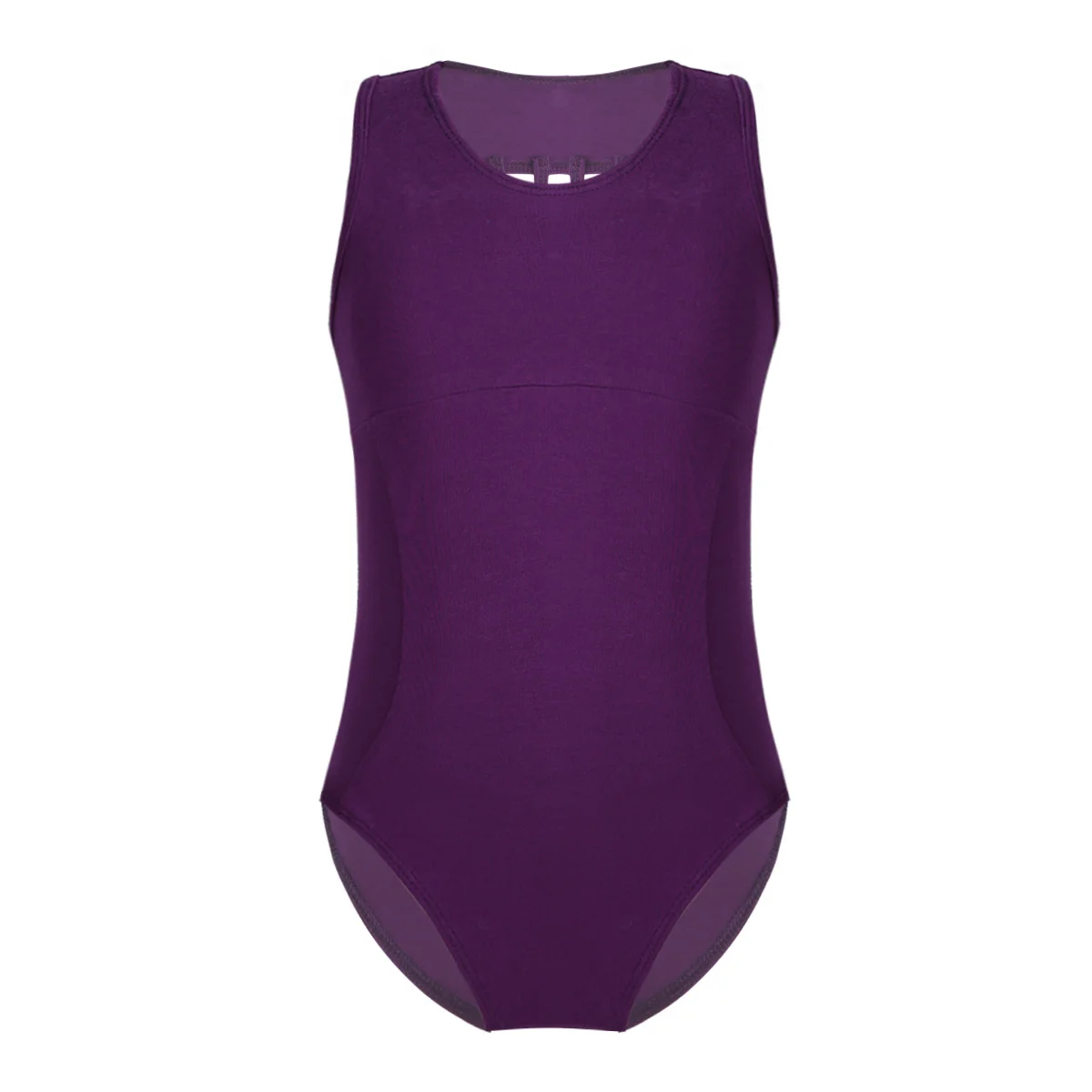 Dark Purple IIXPIN/трико для балета и танцев на семи бретелях для девочек, гимнастический трико, детский спортивный костюм, профессиональные балетные трико для девочек - Цвет: Dark Purple