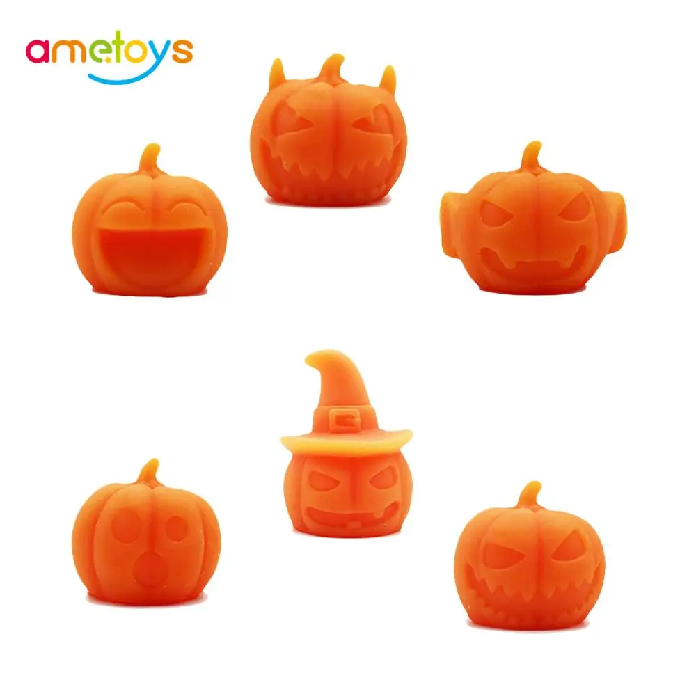 Милая игрушка для Хэллоуина мягкая клейкая выдавливающая тыква растягивающиеся