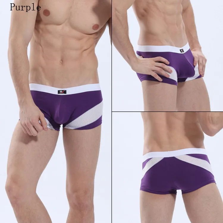 Гей мужское нижнее белье боксеры Calzoncillos String Homme мужское белье для геев хлопок нейлон боксеры сексуальные мини шорты 4002PJ
