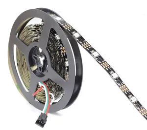 Светодиодная лента WS2812B 5050 RGB 5 м 150 300 светодиодов 144 30 60 светодиодовм с индивидуальной адресацией 5 В