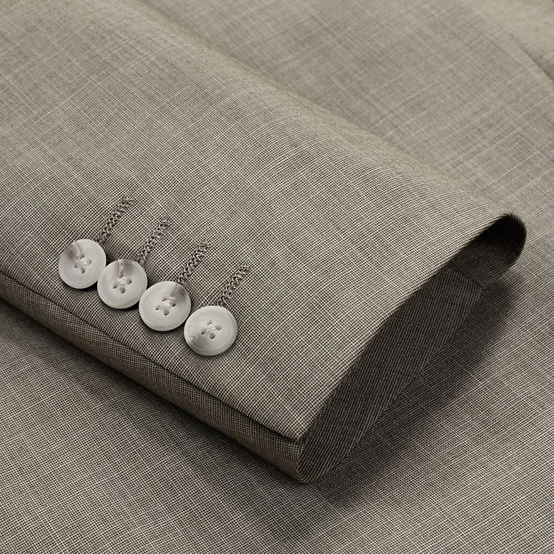 Мужской костюм новинка 2018 весна лето умный Повседневный приталенный Свадебный