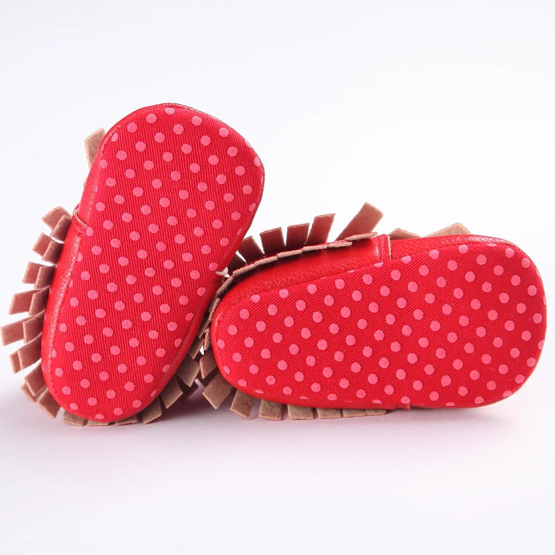 

Leather branded bow pink baby shoes kids boy moccasins tassel girls sneakers infant booties soft soled first walker boots 0-15M