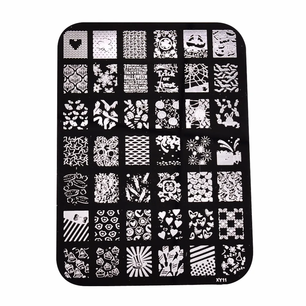 Ногтей штамповки пластины печать для дизайна ногтей Нержавеющая сталь Шаблоны