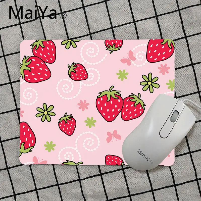 Высококачественный игровой коврик для мыши Maiya с изображением клубники Лидер