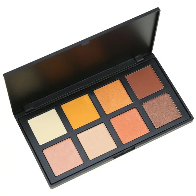 Палитра теней для век Naked Earth Warm Shimmer Matte Beauty Smoky Eye-shadow Pallete на 8 цветов/наборов для создания вечернего макияжа глаз на вечеринку.